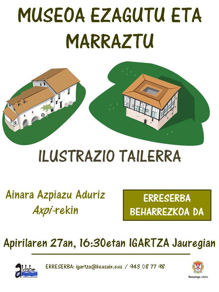 museoa ezagutu eta marraztu tailerra