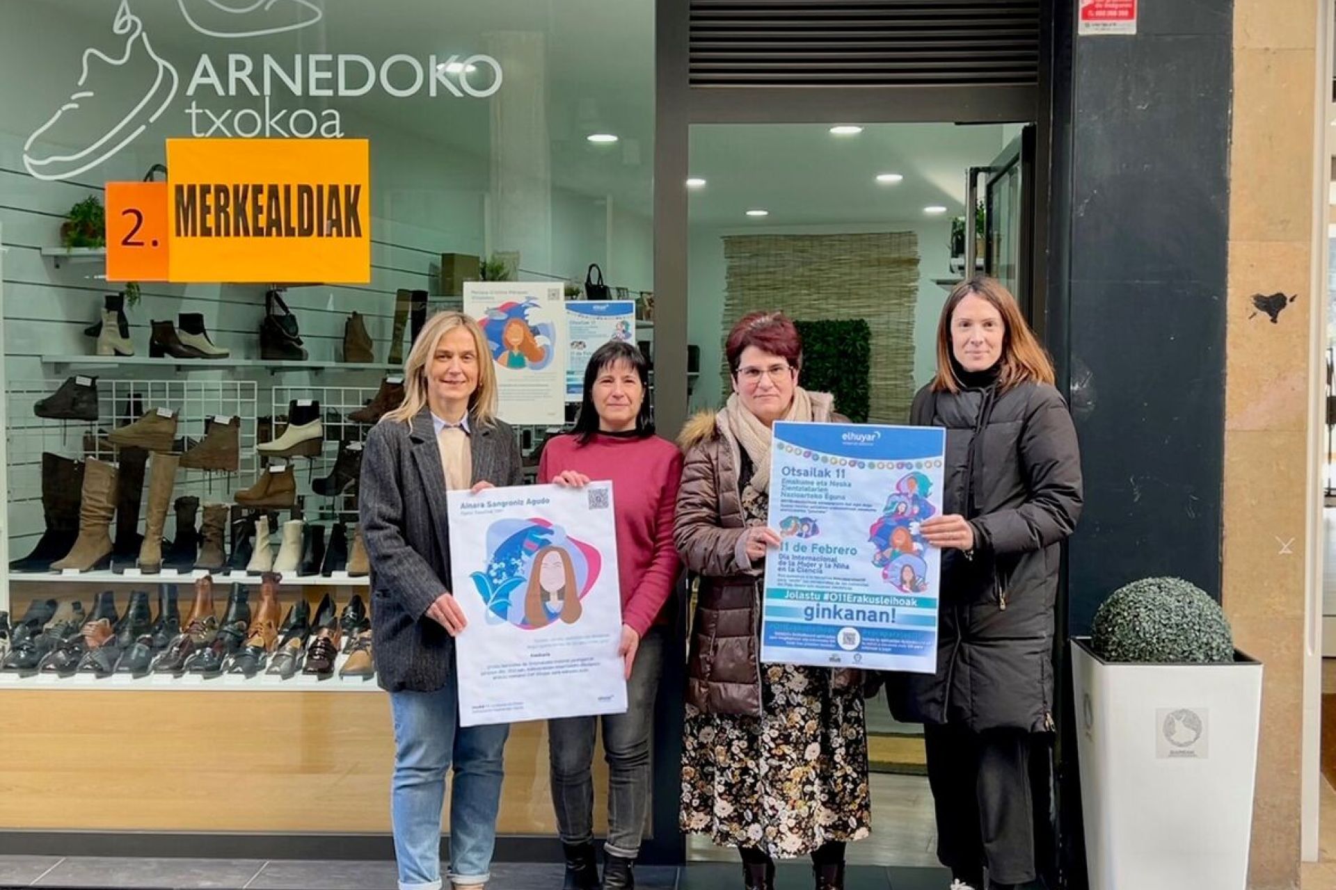 Los comercios de Beasain mostrarán reconocimiento a las mujeres científicas