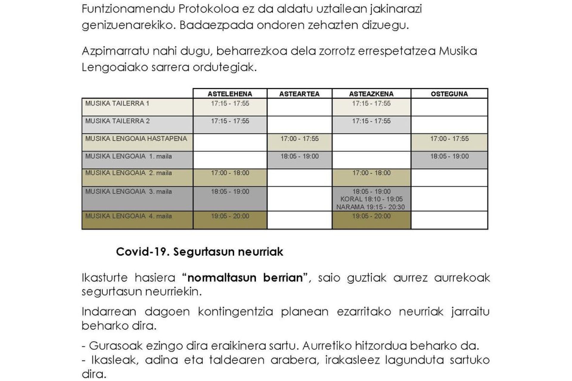 20-21 IKASTURTE HASIERA, PROTOKOLOA