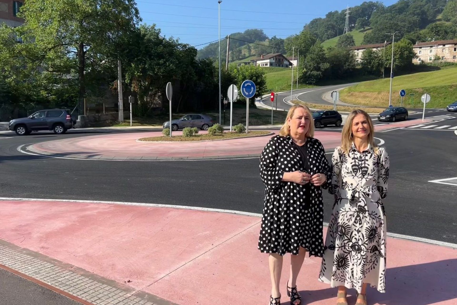 Finalizan las obras de la rotonda de Ugartemendi